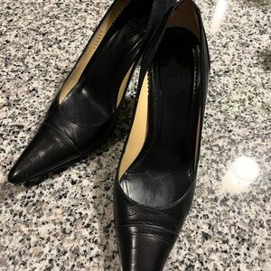 Gucci Black Leather Heels